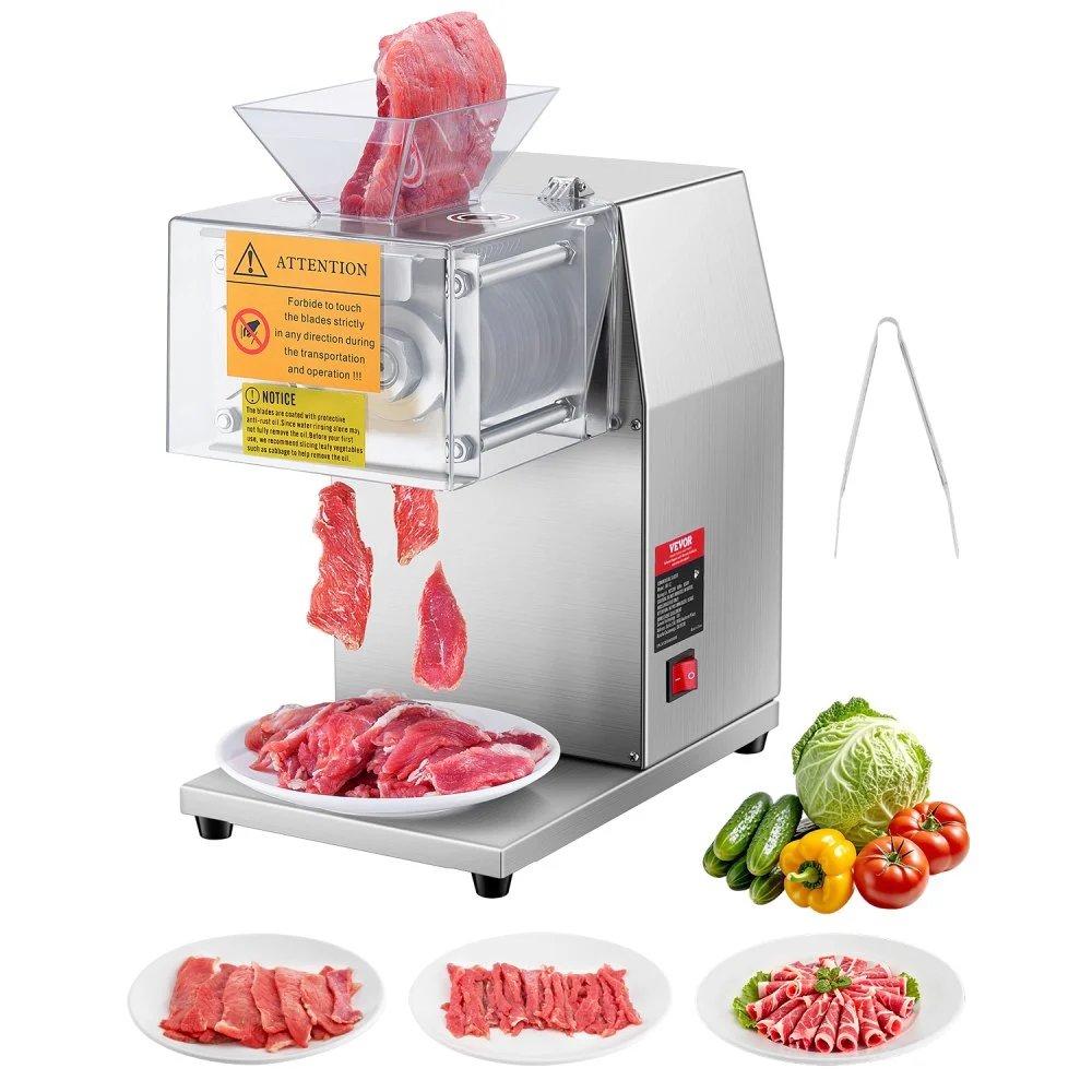 Summer Sale
VEVOR Meat Cutter Machine, 850W Meat Slicer, 551 lb/h Commercial Meat Cutting Machine Stainless Steel, 5 mm Thickness, Detachable Blades, Electric Food Slicer for Home Kitchen Restaurant Supermarket