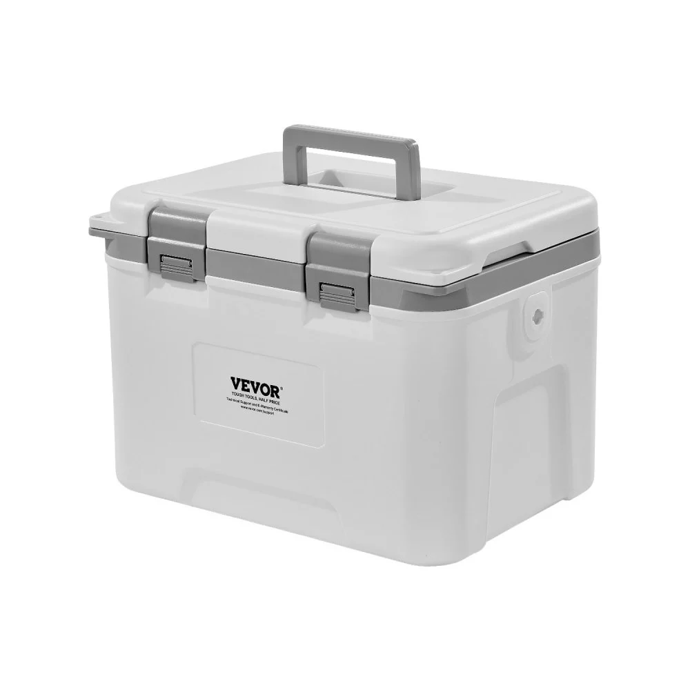 VEVOR Portable Cooler, 21 QT Hard Cooler with Ice Retention, Heavy-Duty Handles and Strap, Lightweight Rigid Material Insulated Portable Cooler, Suitable for Family Picnics and Short Trips