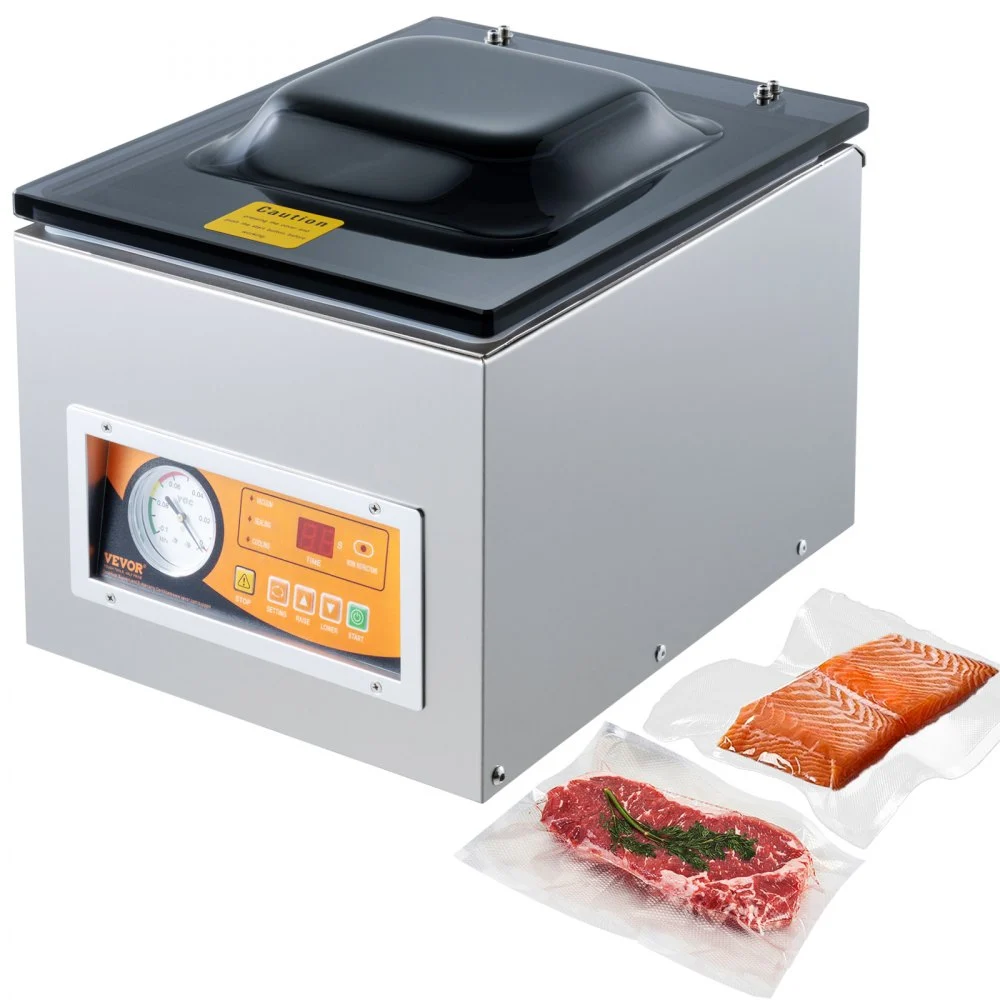 Summer Sale
VEVOR Chamber Vacuum Sealer, 260W Sealing Power, Vacuum Packing Machine for Wet Foods, Meats, Marinades and More, Compact Size with 10.2 in Sealing Length, Applied in Home Kitchen