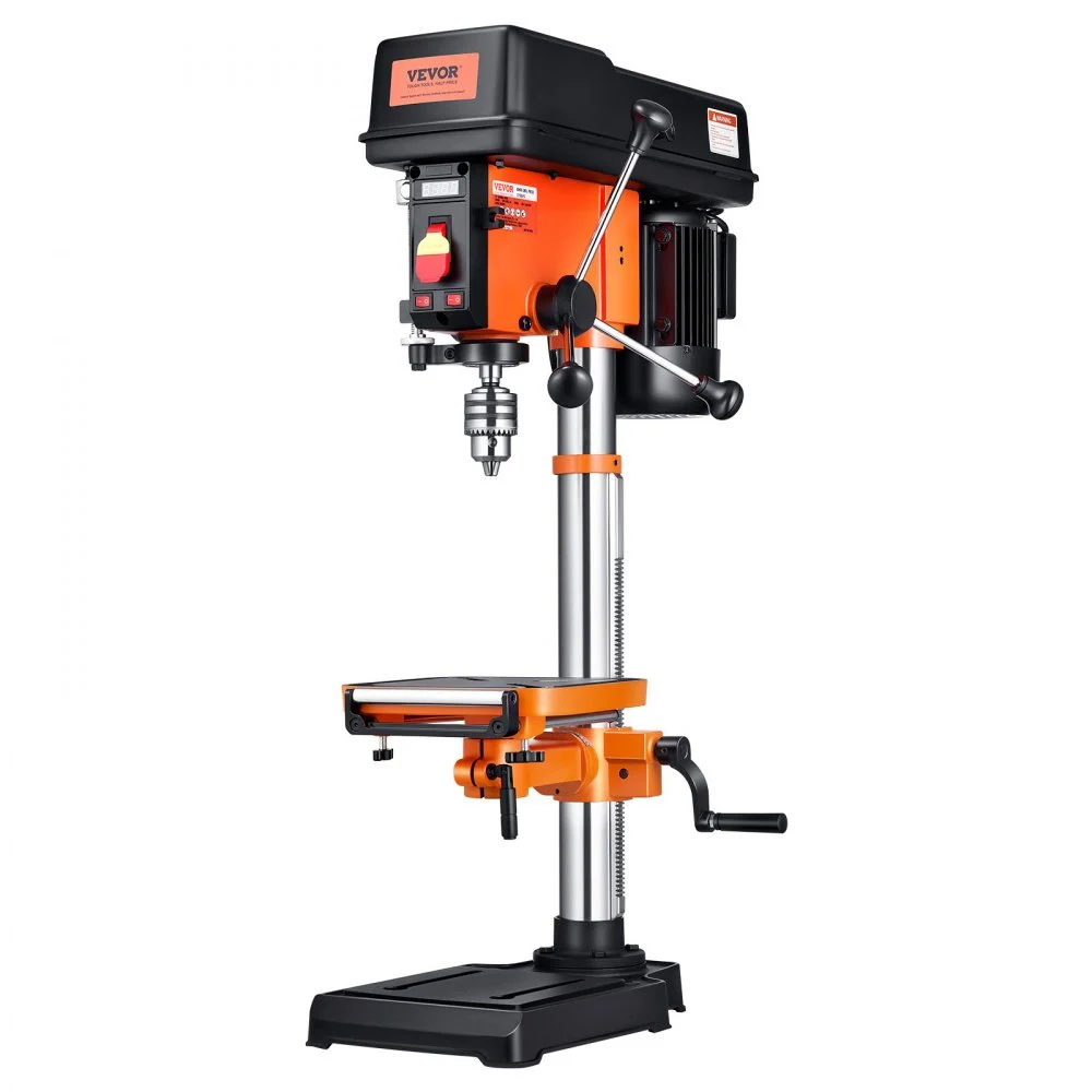 Summer Sale
VEVOR 12 in Benchtop Drill Press, 5 Amp 120V, Variable Speed Cast Iron Bench Drill Press, 12 in Swing Distance 0-45° Tiltling Worktable with Laser Work Light, Tabletop Drilling Machine for Wood Metal