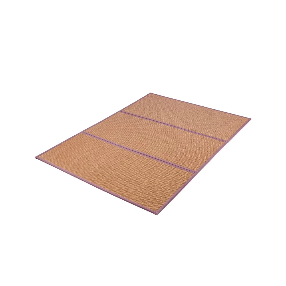 VEVOR Japanese Tatami Mat, 80 x 55 in Foldable Handwoven Natural Rattan Tatami Mat, Non-Slip & Easily Cleaned Japanese Tatami Floor Mat, Summer Breathable Sleeping Mat for Meditation Yoga Relaxation