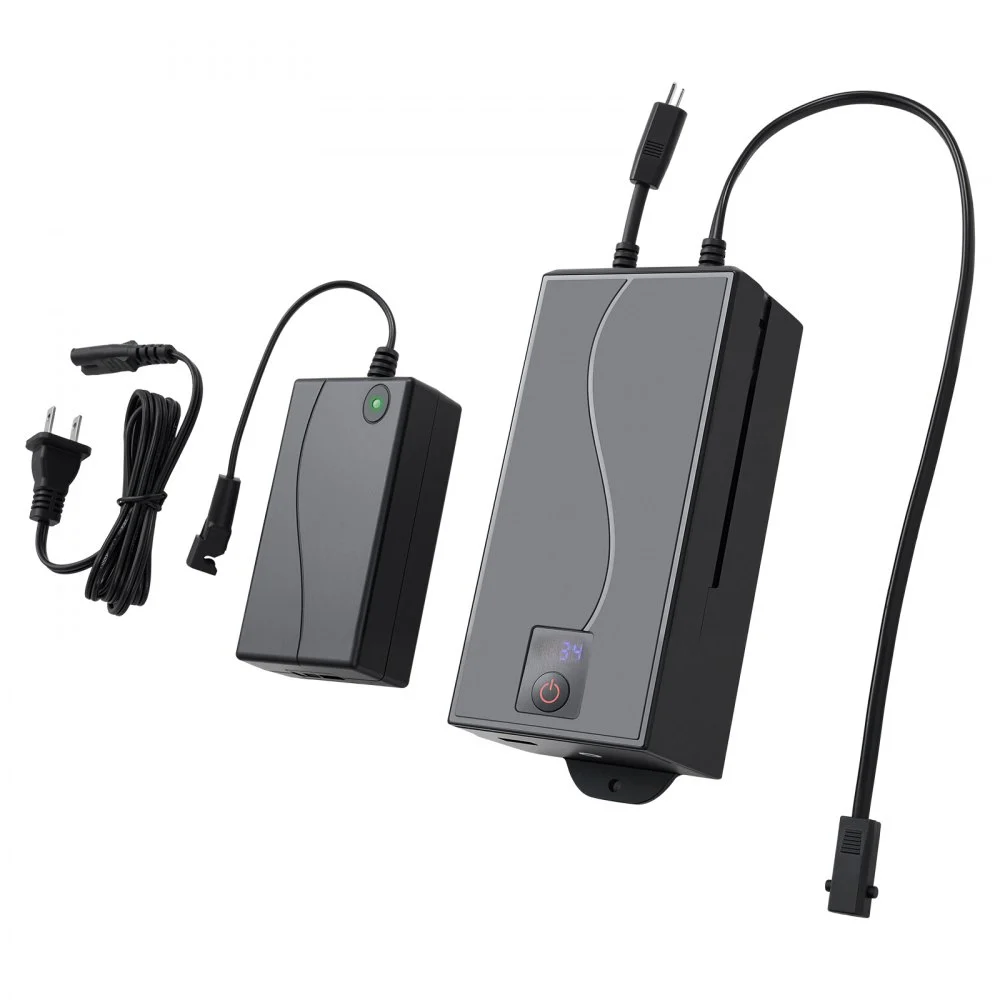 VEVOR Battery Pack for Reclining Furniture with Adapter, 5000 mAh Rechargeable Recliner Battery Pack with Universal 2-Pin Connector and LED Screen, for Electric Recliner, Sofa, Couch & Lift Chair