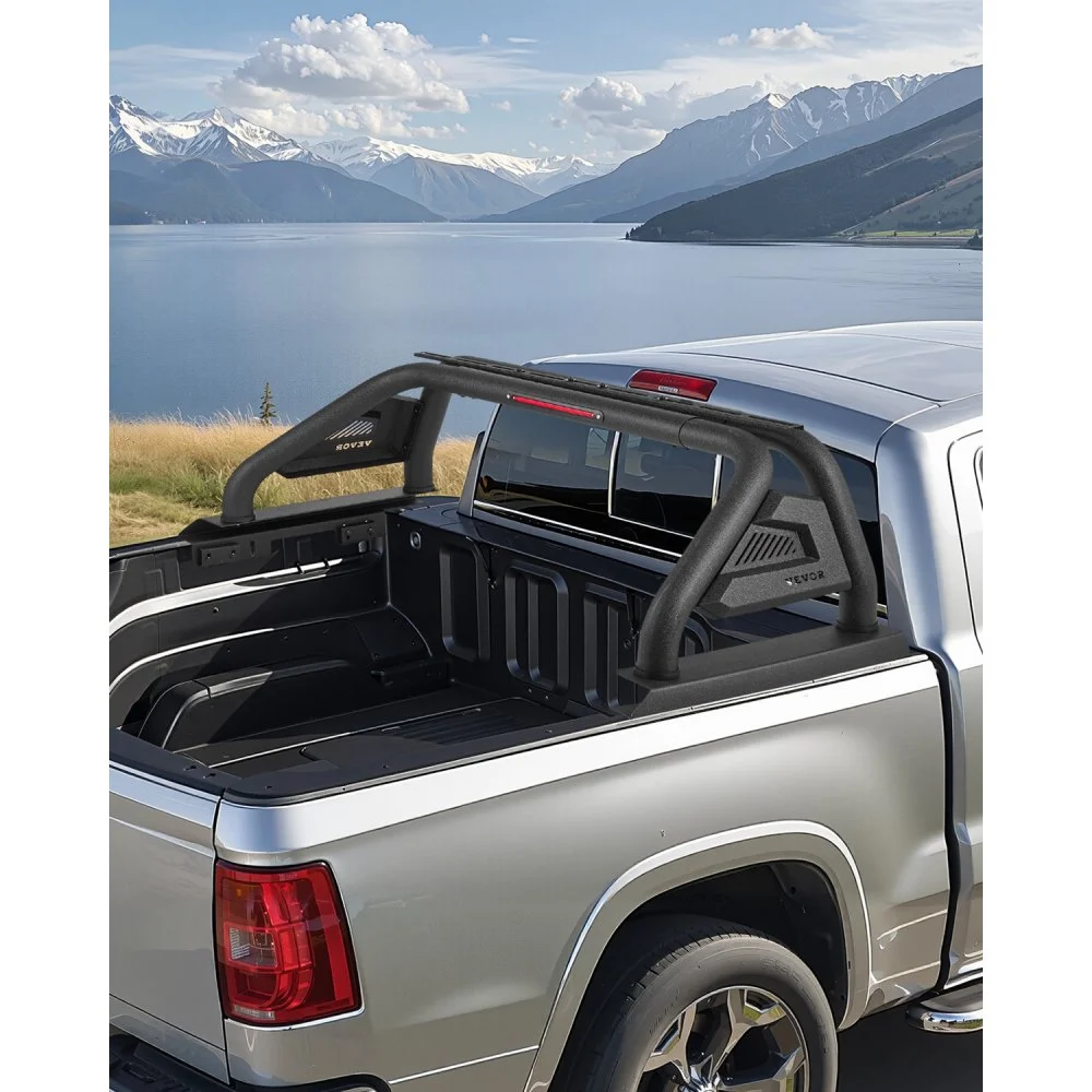Summer Sale

        
               VEVOR Truck Bed Roll Bar, Universal Pickup Sport Adjustable Bar Chase Rack Compatible with Mid-Size Truck, Carbon Steel Construction with LED Brake Light, No Rack Included