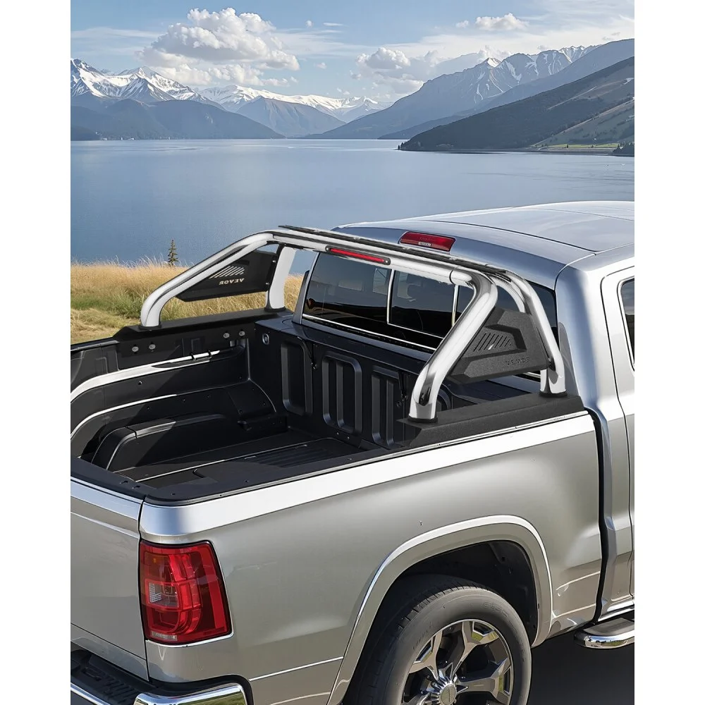 Summer Sale

        
               VEVOR Truck Bed Roll Bar, Universal Adjustable Sport Bar Chase Rack Compatible with Full-Size & Mid-Size Pickup, With LED Brake Light, Stainless Steel + Carbon Steel No Rack Included
