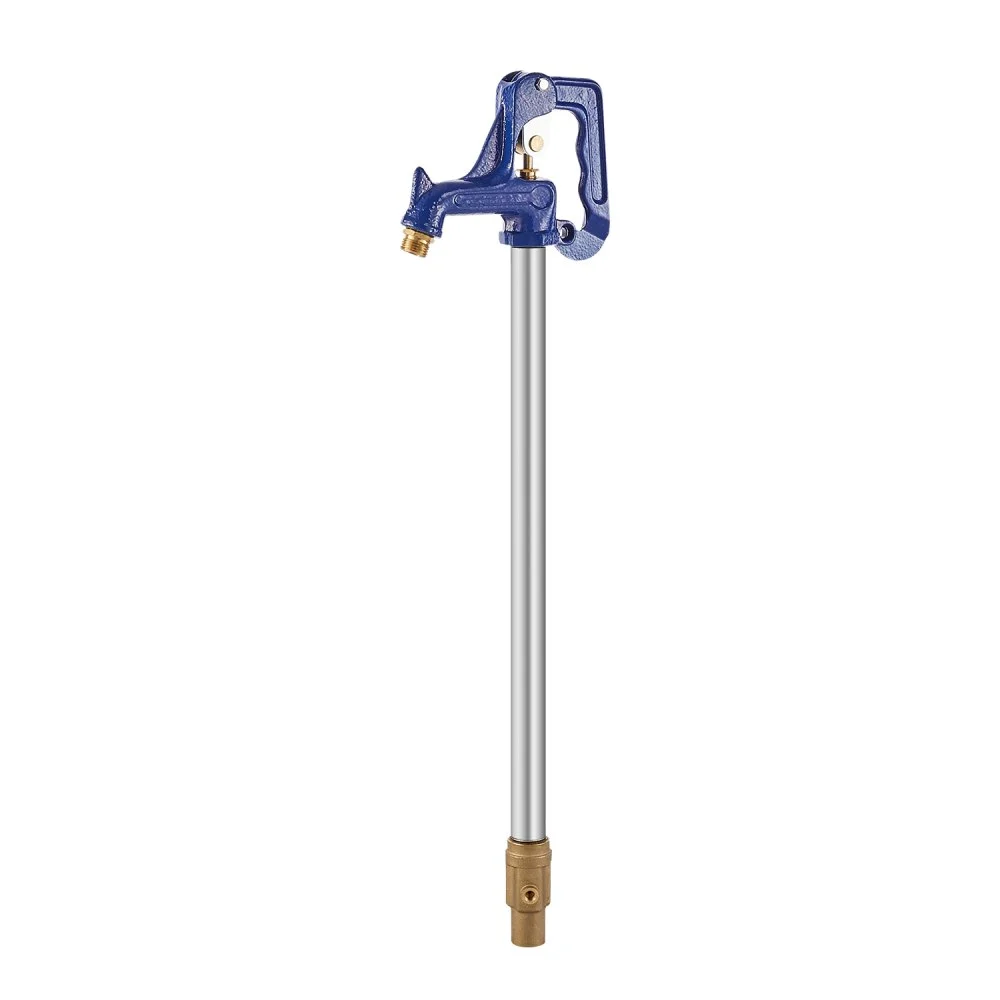VEVOR Frost Proof Yard Hydrant, 3.25FT Freeze-Proof Outdoor Faucet with 12" Bury Dept, 3/4" NPT Pipe Connection & 3/4" NH Hose Coupling, Heavy-Duty Cast Iron Hydrant for Yard, Garden, Farm Irrigation