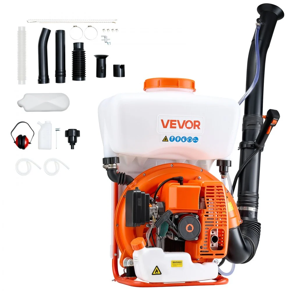 Summer Sale

        
               VEVOR Backpack Fogger Sprayer, 63CC 3HP Engine, Gas Powered Fogger Sprayer with 4 Gallon Tank, Powder and Liquid Mister Duster System for Effective Fleas Ticks Critters Control, Gardening & Farming