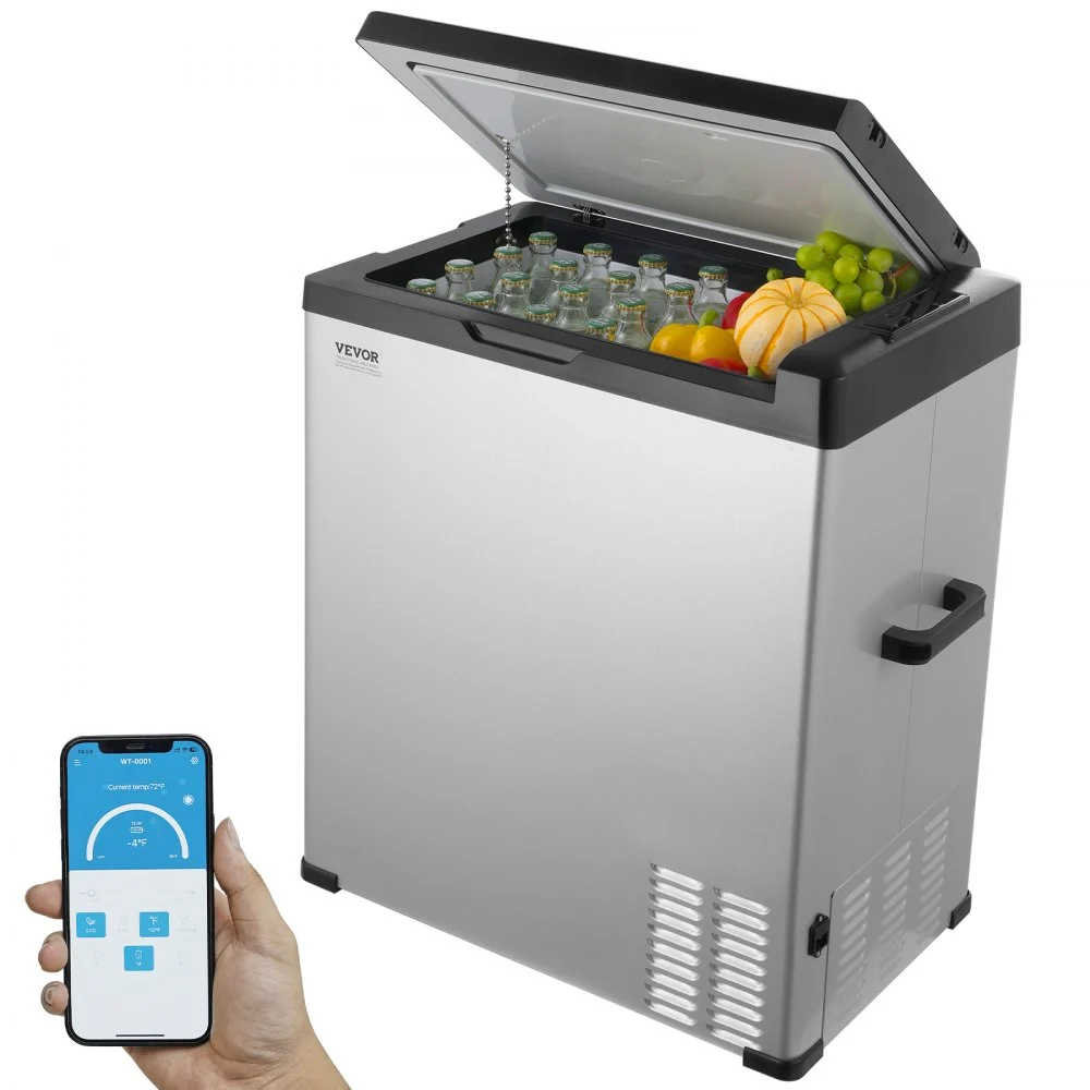 Summer Sale
VEVOR Car Refrigerator, 12 Volt Car Refrigerator Fridge, 70 L Single Zone Portable Freezer, -4℉-68℉ Adjustable Range, 12/24V DC and 100-240V AC Compressor Cooler for Outdoor, Camping, RV