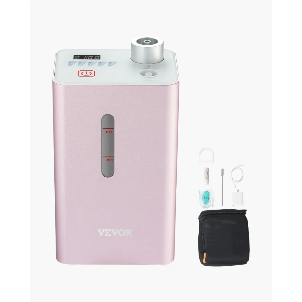 Summer Sale
VEVOR Hydrogen Inhalation Machine, 99.99% High Purity Hydrogen Inhaler, HO-Separated 180ml/min (120 H+60 O) Dual Port Hydrogen Oxygen Inhaler, Hydrogen-Rich Water Generator for Home Travel