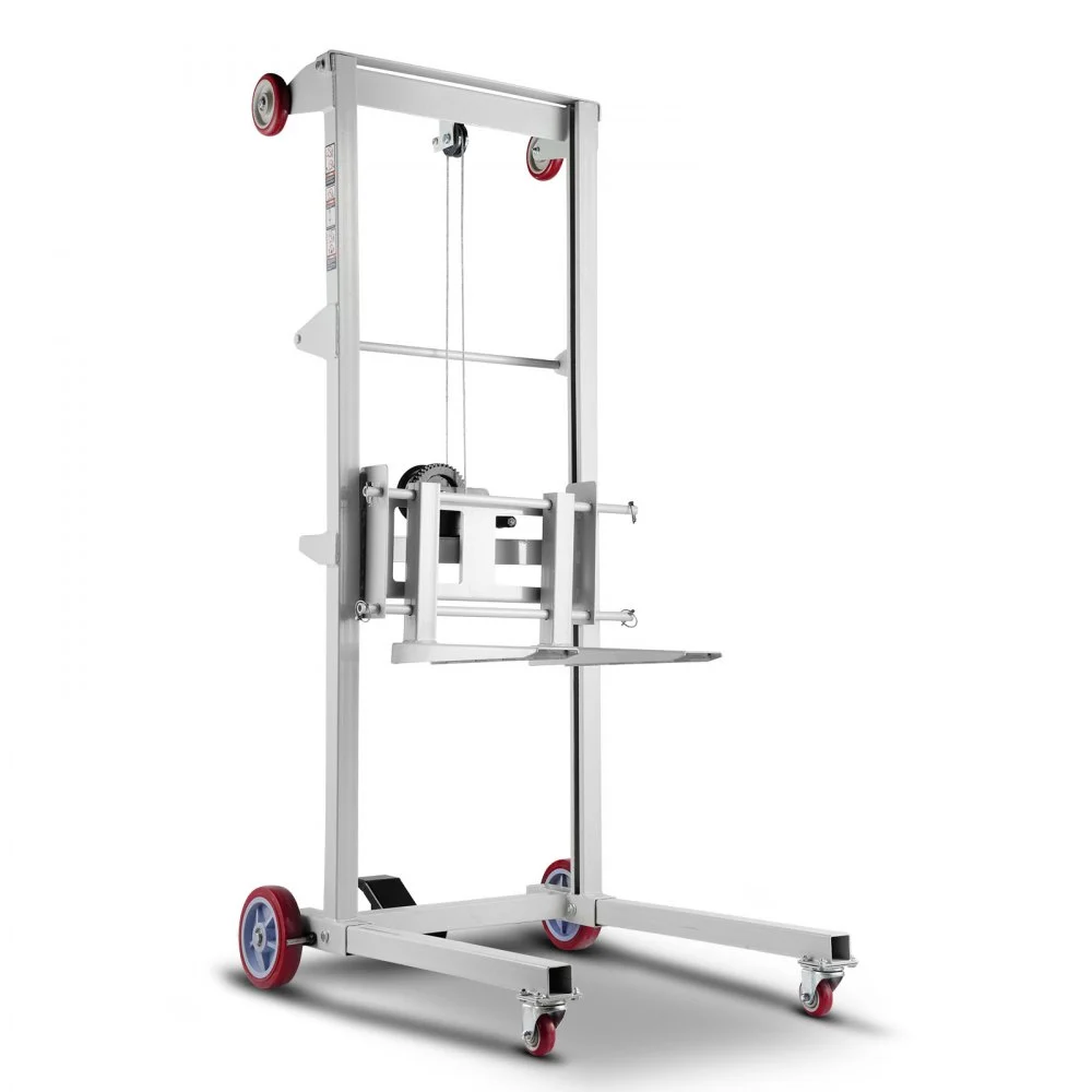 Summer Sale

        
               VEVOR Material Lift Winch Stacker, 551 lbs Capacity Pallet Truck Dolly, 70 in Max Lifting Height Manual Winch Stacker, Multifunctional Manual Pallet Truck Stacker with Wheels and Adjustable Fork