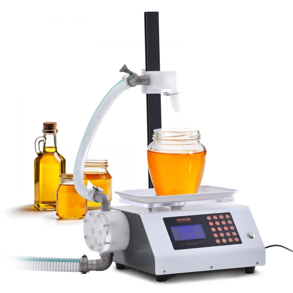 Summer Sale
VEVOR Liquid Filling Machine, 50-5000 g Weighing Capacity, Automatic Bottle Filler Machine Bottling Machine Gear Pump Digital Control for Honey, Oil, Wine, Detergent, Viscous Liquids (Single Nozzle)