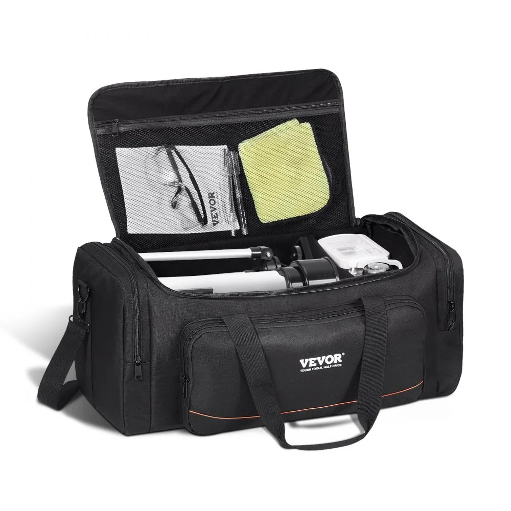 VEVOR Telescope Case, 22 in, Telescope Storage Bag with Fixed Buckles, Multi-Pocket & Detachable Divider for Telescope, Shock-Absorbent Telescope Carrying Case to Easily Secure Optical Tube & Tripod