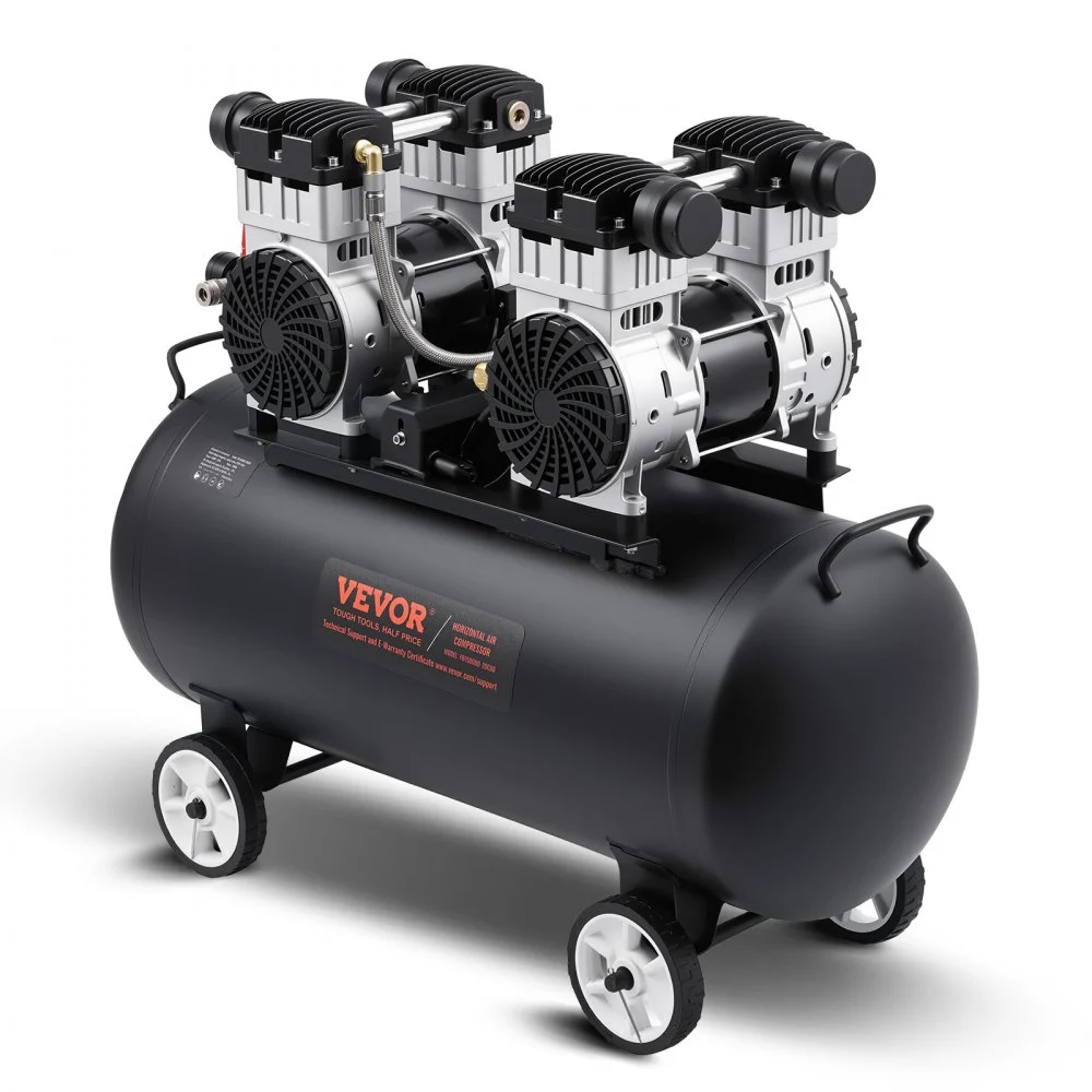 Summer Sale
VEVOR Air Compressor, 20 Gallon Steel Tank, 4HP 10.6 CFM@90 PSI Oil Free Air Compressor & Max. 125PSI Pressure, 78dB Ultra Quiet Portable Compressor, for Auto Repair, Tire Inflation, Spray Painting