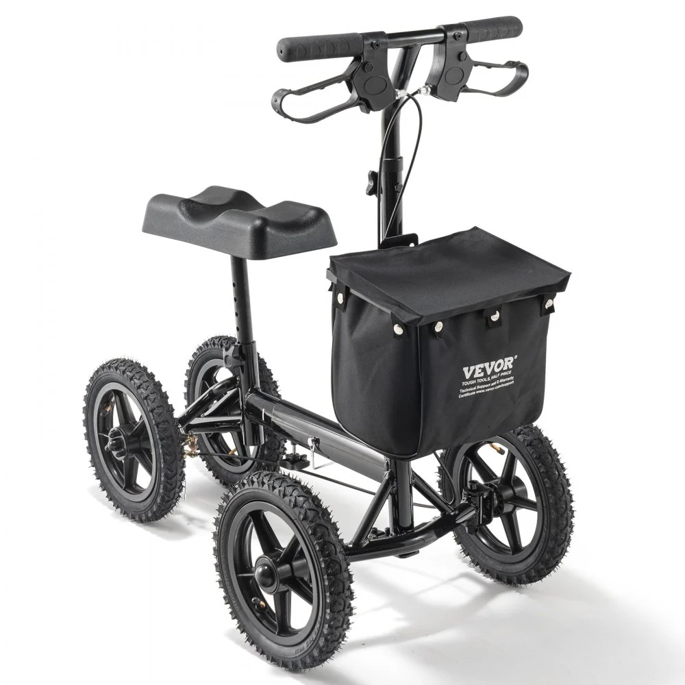 Summer Sale
VEVOR Folding Knee Scooter, Aluminum Steerable Knee Walker with Height-Adjustable Handlebar & Knee Pad, 12" All-Terrain Wheels, Dual Brakes, Leg Recovery Scooter for Broken Ankle Foot Injuries, 350LBS