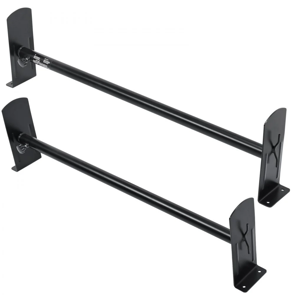 VEVOR Van Roof Ladder Rack, 2 Bars Alloy Steel Roof Racks, 500 LBS Capacity Roof Rack, Adjustable Length 35.8"-52.4", Van Ladder Rack Compatible with Chevrolet Express, GMC Savana, etc, Drilling Mount