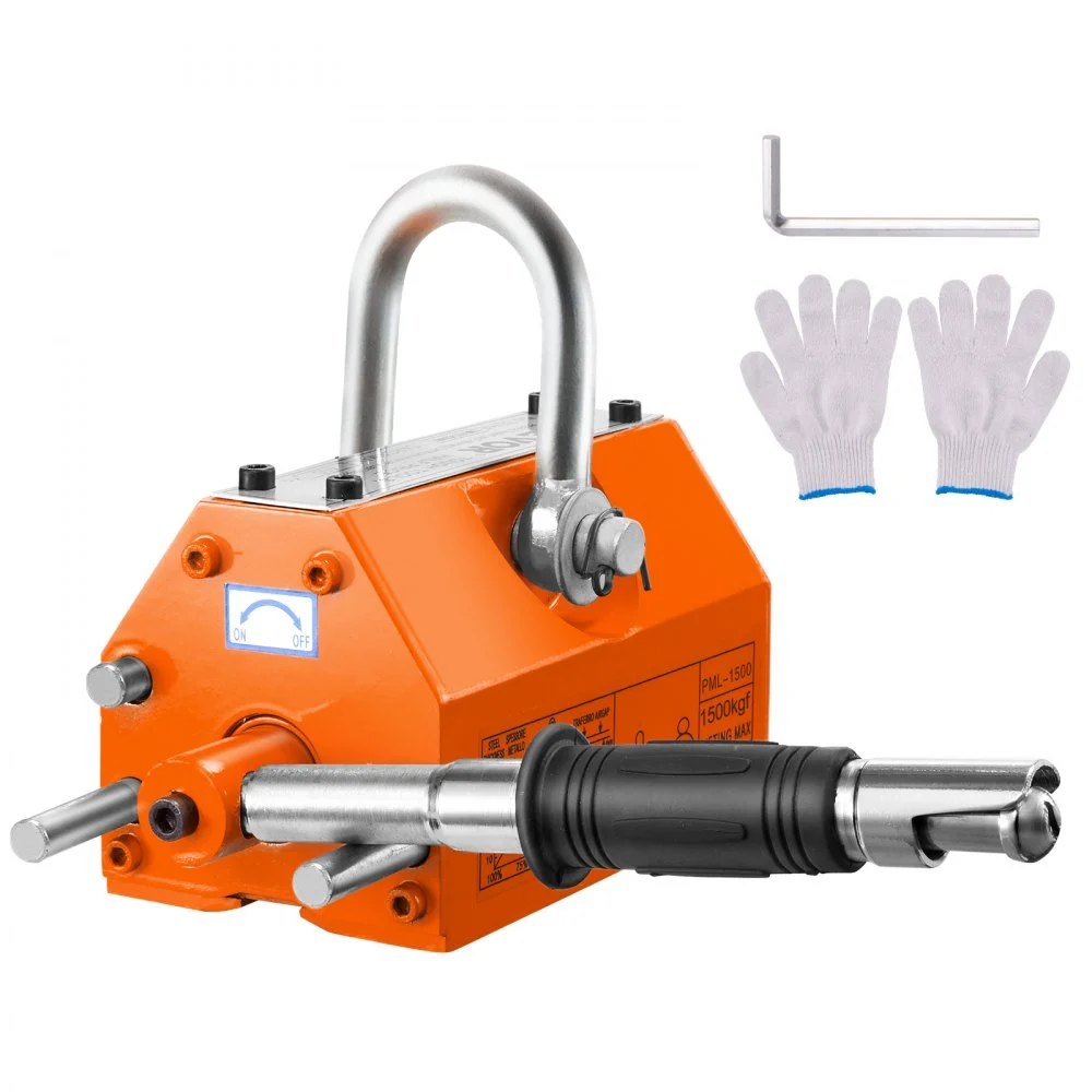 Summer Sale
VEVOR Magnetic Lifter, 3300lbs/1500kg Pulling Capacity, 2.5 Safety Factor, Neodymium & Steel, Lifting Magnet with Release, Permanent Lift Magnets, Heavy Duty Magnet for Hoist, Shop Crane, Block, Board