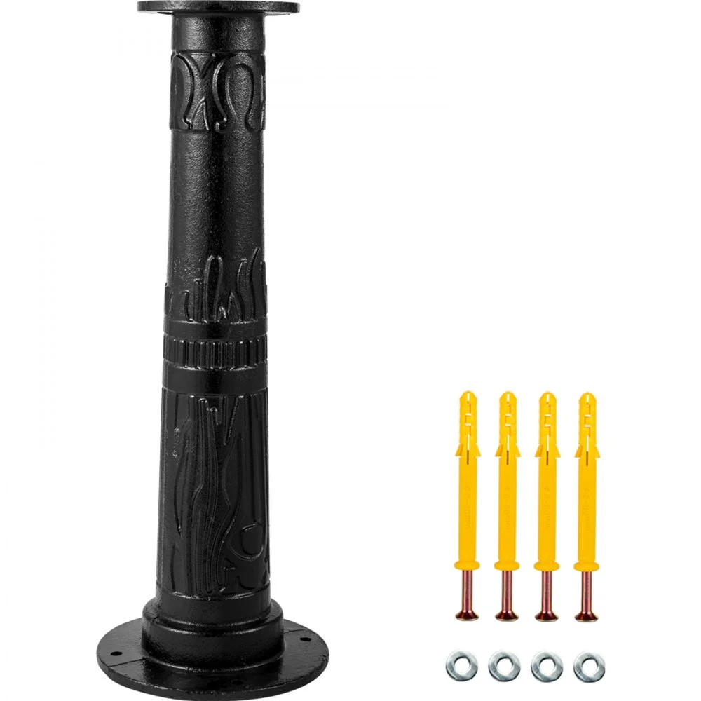 VEVOR Antique Hand Water Pump Stand Pitcher Pump Stand Cast Iron Well Pump Stand with Pre-set 0.5" Holes for Easy Installation Old Fashion Pitcher Hand Pump Stand for Home Yard Pond Garden Outdoors B