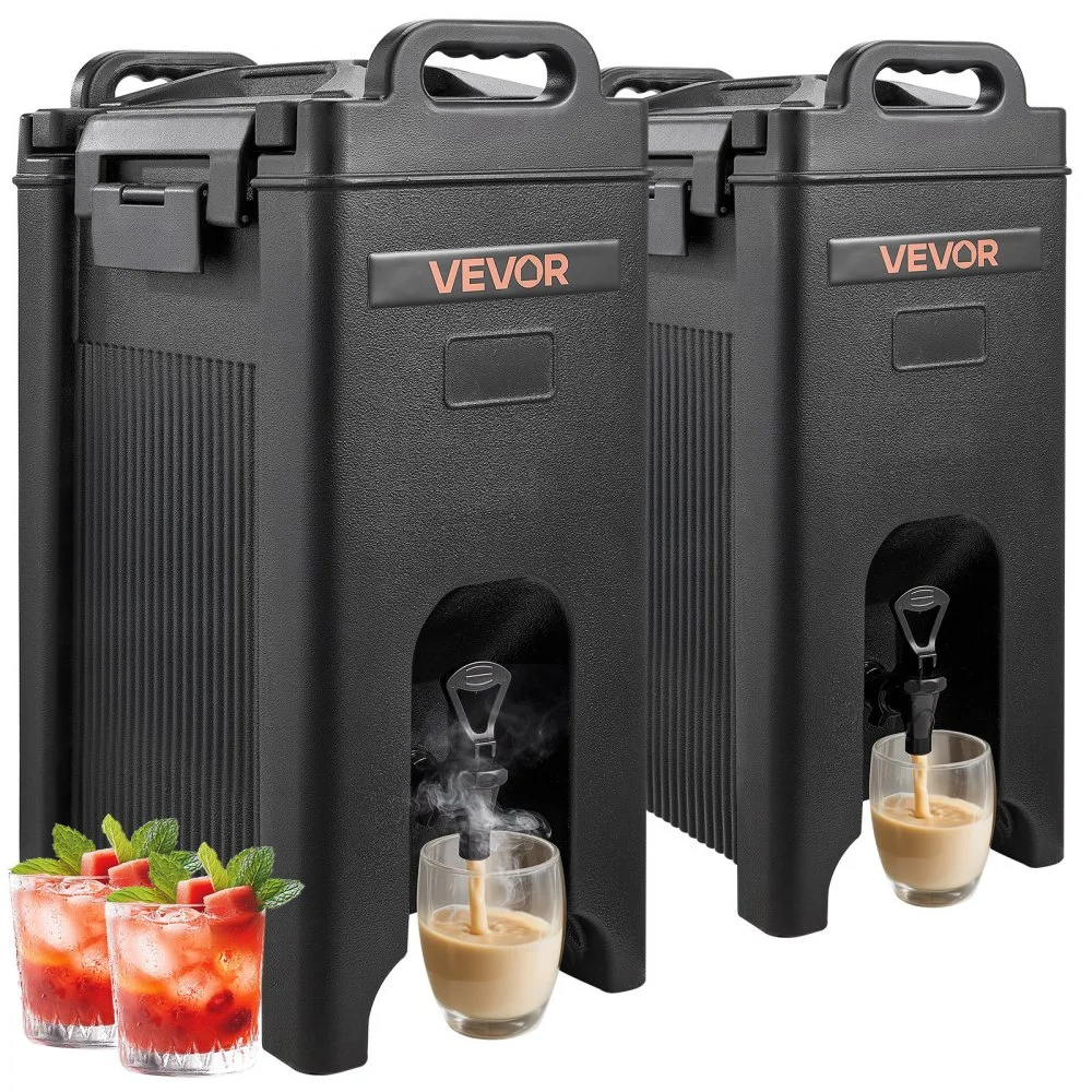 Summer Sale

        
               VEVOR Insulated Beverage Dispenser, 5 Gal/19L Hot and Cold Beverage Server with Spigot & Handle, Food-Grade Thermal Drink Dispenser Cooler for Tea Coffee Water in Cafes & Restaurants, 2 Pack, Black