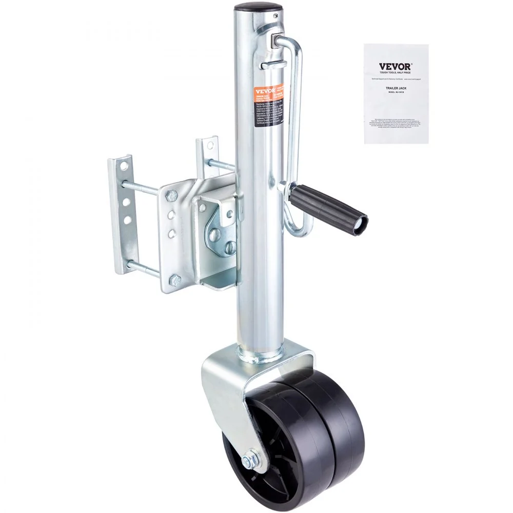 Clearance
VEVOR Trailer Jack, Boat Trailer Jack 35.3 in, Bolt-on Trailer Tongue Jack Weight Capacity 1500 lb, with PP Wheels and Handle for lifting RV Trailer, Horse Trailer, Utility Trailer, Yacht Trailer