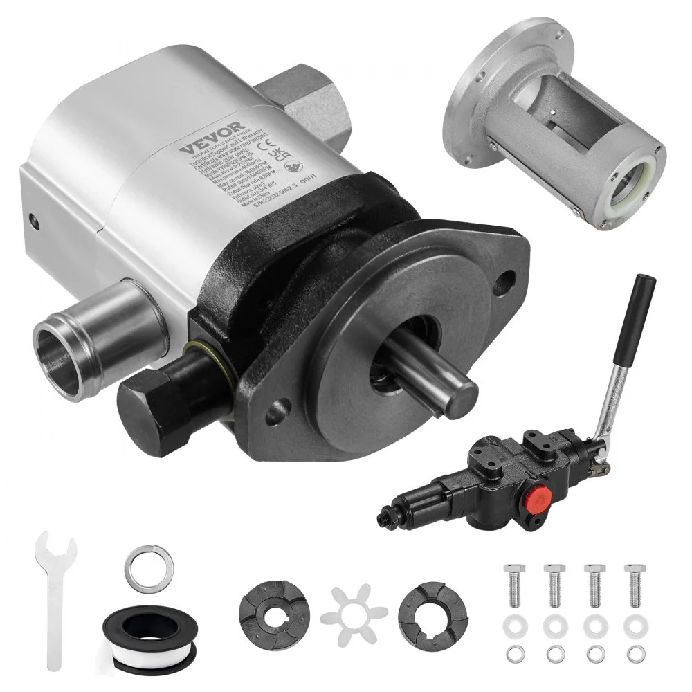 Summer Sale
VEVOR Hydraulic Wood Log Splitter Pump Kit, 22GPM, 2 Stage 4000PSI Aluminum Hydraulic Gear Pump, with Valve Coupling Installation Base 3/4'' NPT Outlet 3600 RPM, for Small Engine Mounting Log Splitter