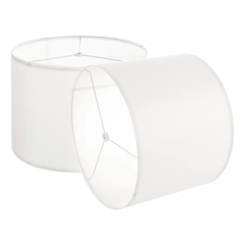 VEVOR Drum Lamp Shade 2 Set, 13 in Top x 13 in Bottom x 10 in High, Medium Drum Linen Lampshade, Replacement Lamp Shade for Table Lamps Floor Lamps Pendant Lights, Easy Assembly Required (Off-white)