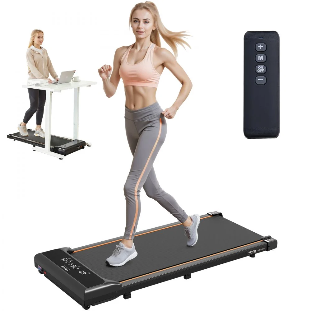 VEVOR Walking Pad, Under Desk Treadmill for Home Office, Working Walking Jogging Machine, 265 Lbs Capacity 2.5HP Portable Lightweight Walking Pad, with Remote Control and LED Display