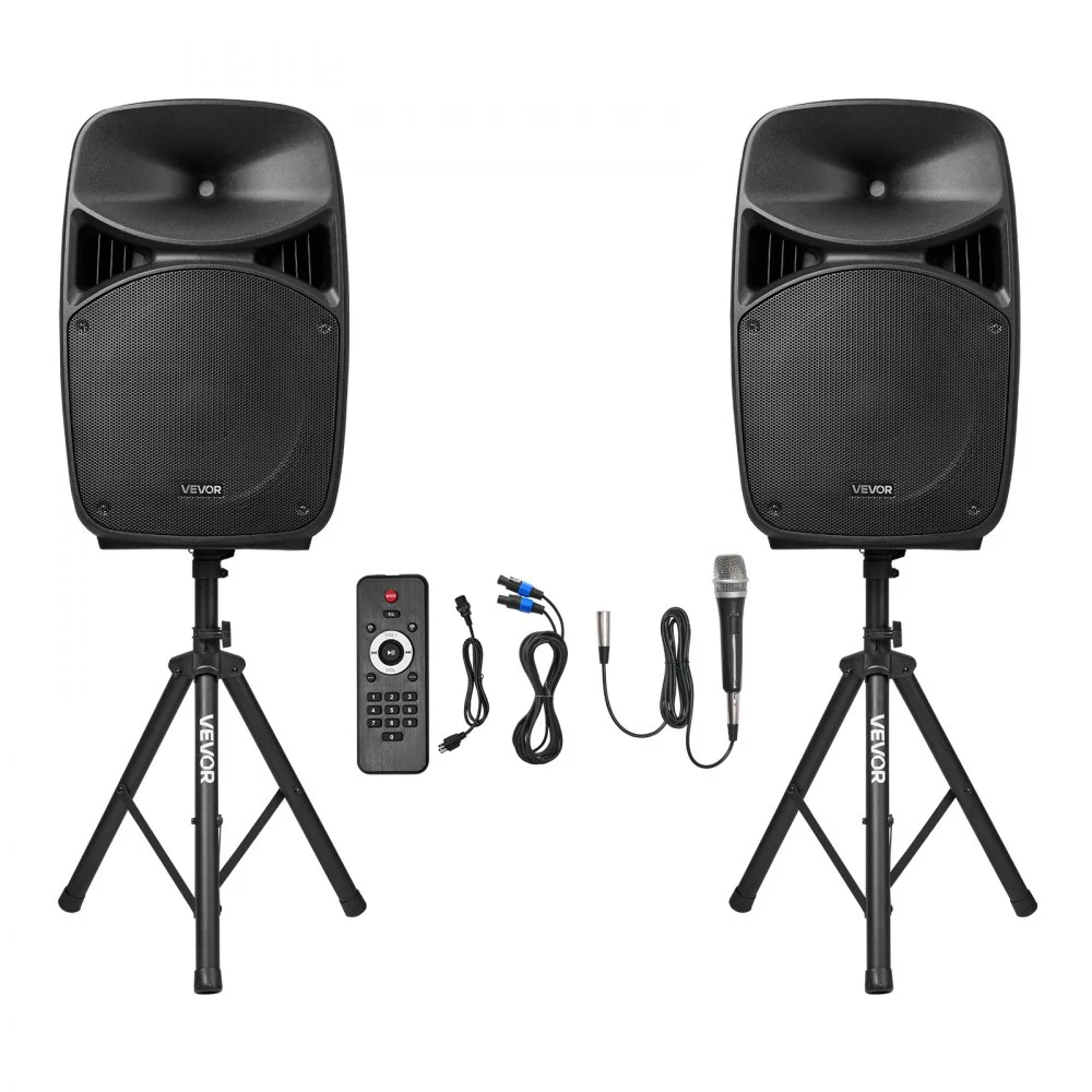 Summer Sale

        
               VEVOR Portable PA System, 2000W (PMPO) Powered, Sound System Set with 3 Channel Mixer, Dual Speakers, Wireless Bluetooth, Microphone, Compact Stands, USB & SD Inputs, Remote Control, for DJs Events