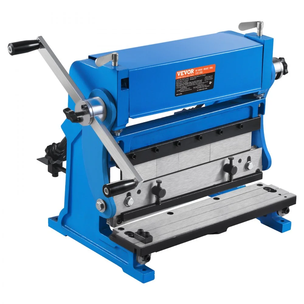 Summer Sale
VEVOR Sheet Metal Brake, 12-inch, 3-In-1 Combination Shear Brake Roll Machine, 20-Gauge Capacity Shear Press Brake with 90° Max Bending Angle, Shears and Slip Roll Machine for Shear Bending Rolling