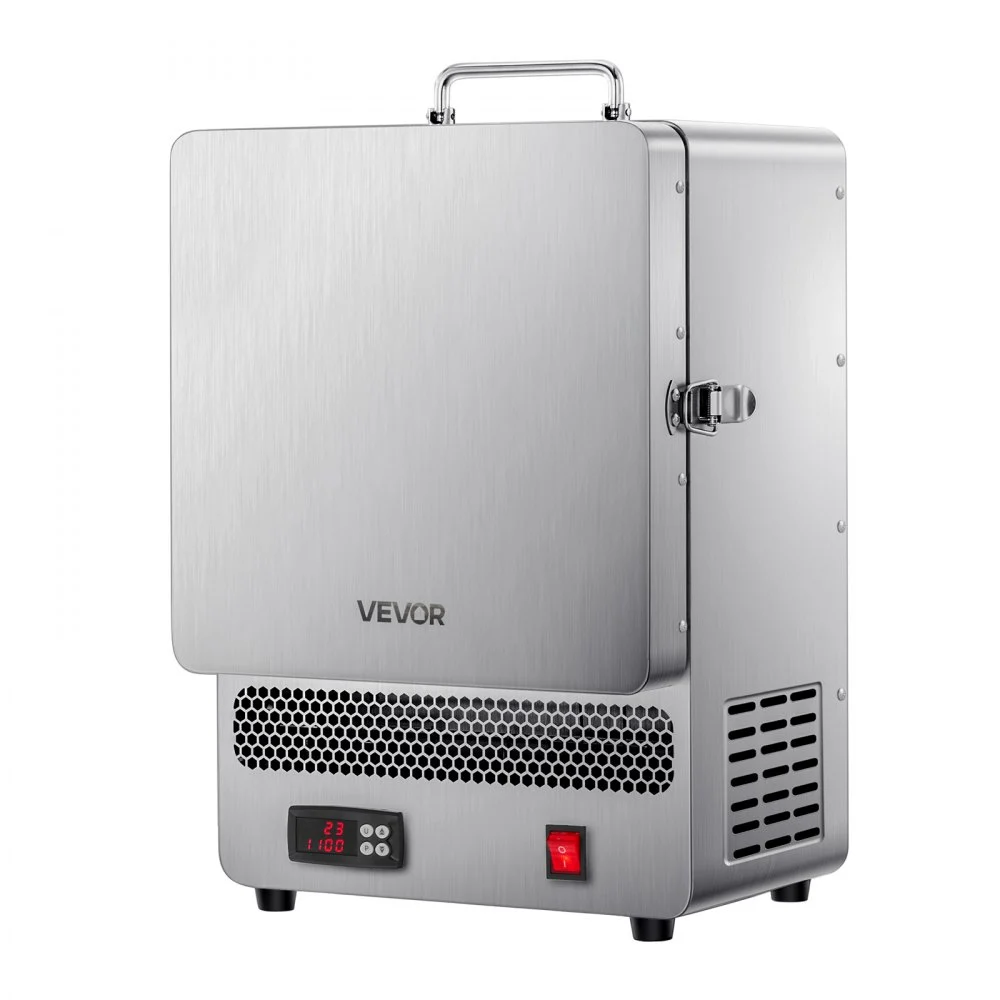 VEVOR Tabletop Kiln Melter, 1500W Powerful Electric Kiln, 2192℉ / 1200℃ Max Temperature, Stainless Steel, Gold Melting Furnace for Wax Casting, Clay DIY, Metal Tempering, Glazing on Pottery, Silver