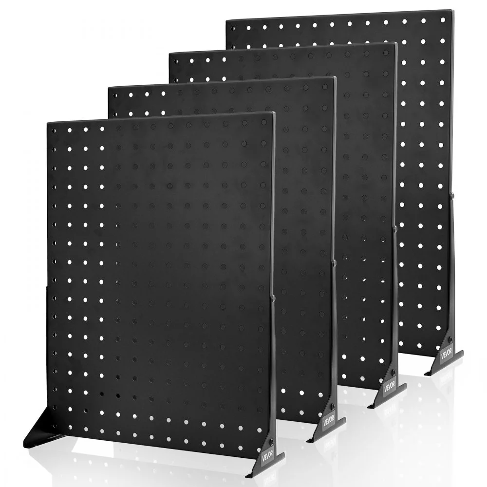 Clearance
        
               VEVOR Pegboard Display Stand, 17 x 13 in Tabletop Pegboard Display Stand, Accessories Rack Organizer, Thickened Cold-Rolled Steel Peg Board Panel for Grocery Retail Store Jewelry Shop, Black (4 PCS)