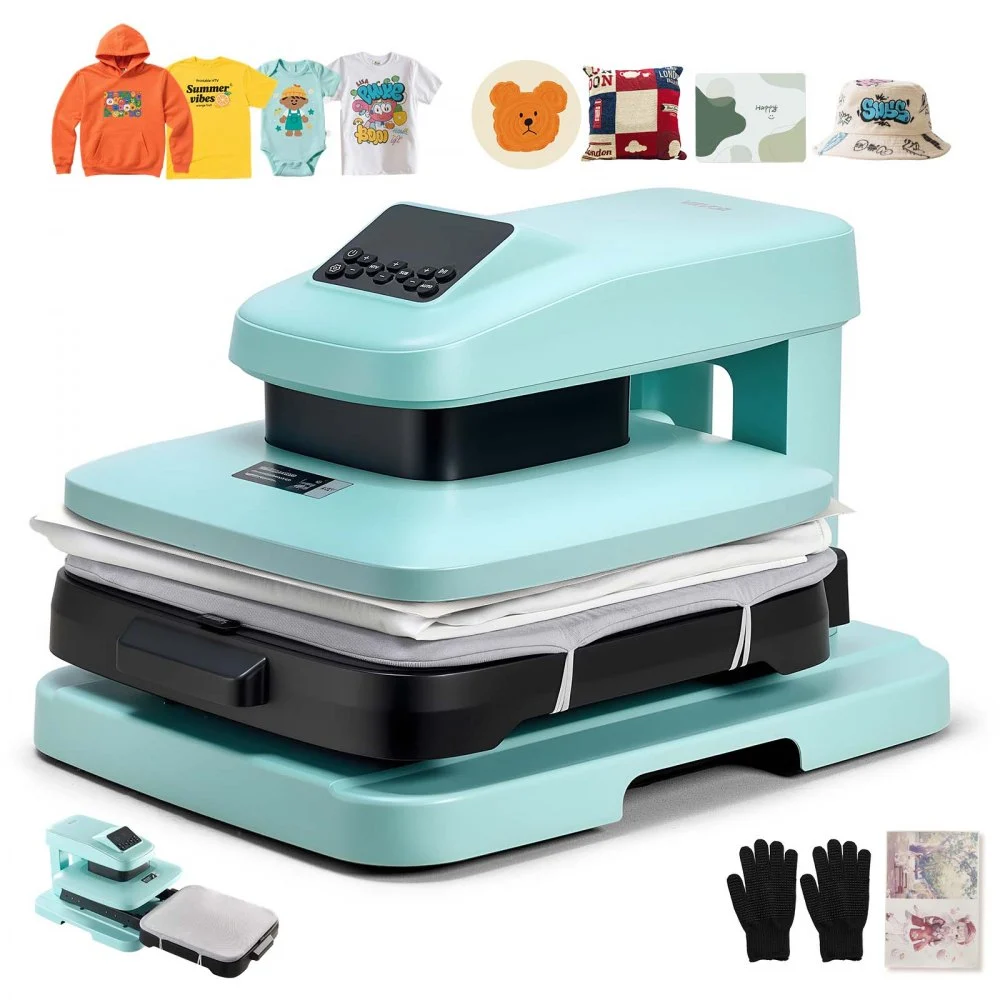 Summer Sale

        
               VEVOR Auto Heat Press Machine, 15 x 15 inch, T-Shirt Press Machine with Auto Release and Adjustable Pressure, Digital Display, Rapid Heating, for Sublimation, Vinyl, Heat Transfer Projects, Green