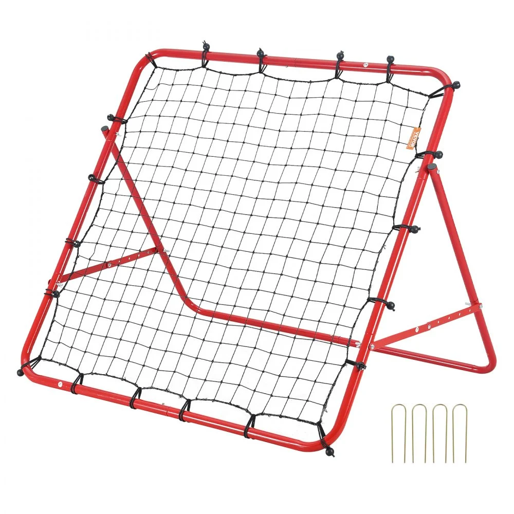 VEVOR Soccer Rebounder Rebound Net, Kick-Back 39"x39", Portable Football Training Gifts, Aids & Equipment for Kids Teens & All Ages, Easy Set Up & Perfect Storage