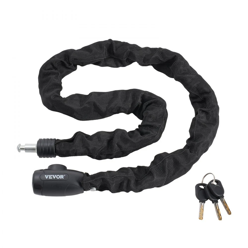 Clearance
VEVOR Bike Chain Lock, 3.94 Ft Combination Bicycle Chain Lock with 4 Keys, Heavy Duty Anti-Theft High Security Bike Locks, Perfect for Bike, Motorcycle, Scooter, Bicycle, Door, Fence or Gate, 8mm