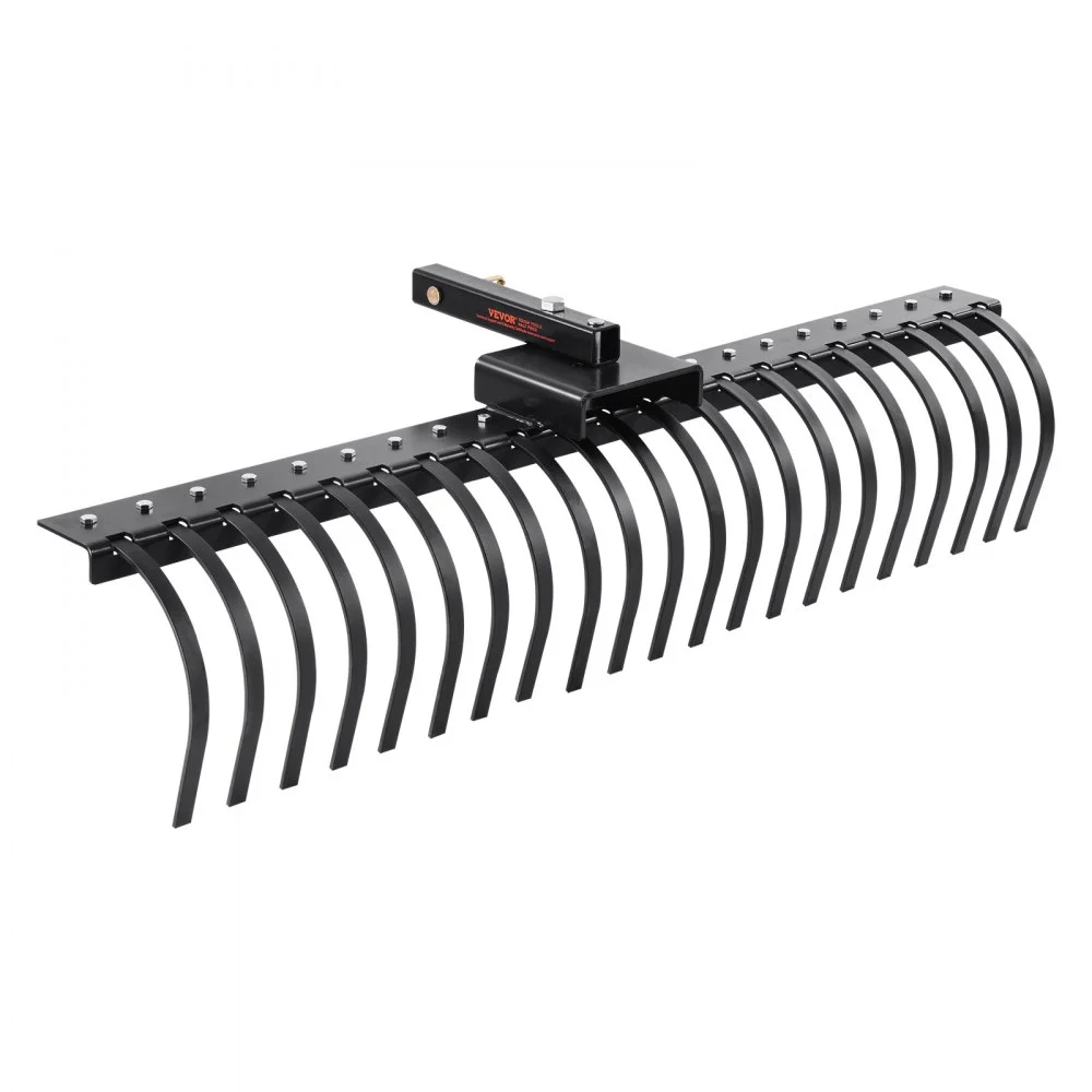 Summer Sale
VEVOR Tow Behind Landscape Rake, 60" Tow Dethatcher with 21 Steel Coil Tines, Lawn Dethatcher Rake Attaches to 48" or 60" Toolbars and 3-point Suspension Systems, for Leaves, Pine Needles, and Grass