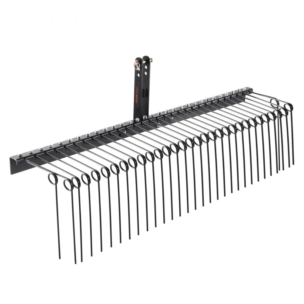 Summer Sale
VEVOR Tow Behind Landscape Rake, 72" Tow Dethatcher with 32 Steel Tines, Lawn Dethatcher Rake Attaches to Category 1, 3 Point Hitch for Tractor, for Leaves, Pine Needles, Straw, and Grass