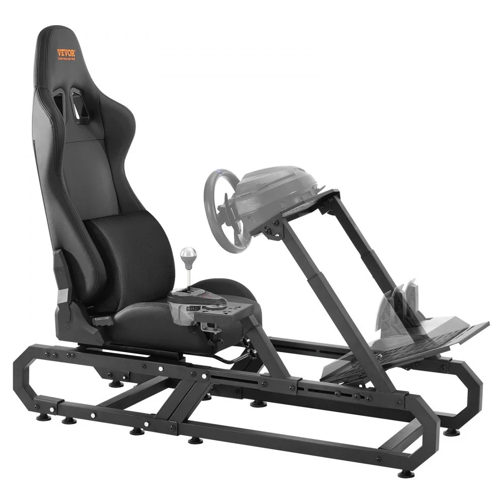 Summer Sale
VEVOR Racing Wheel Stand For Logitech G923/G920/G29, Heavy Duty Steel Driving Simulator Cockpit-Thrustmaster T248P, Steering Wheel Bracket Height & Foot Pedal Angle Adjustable,Max Load 330 LBS Compact