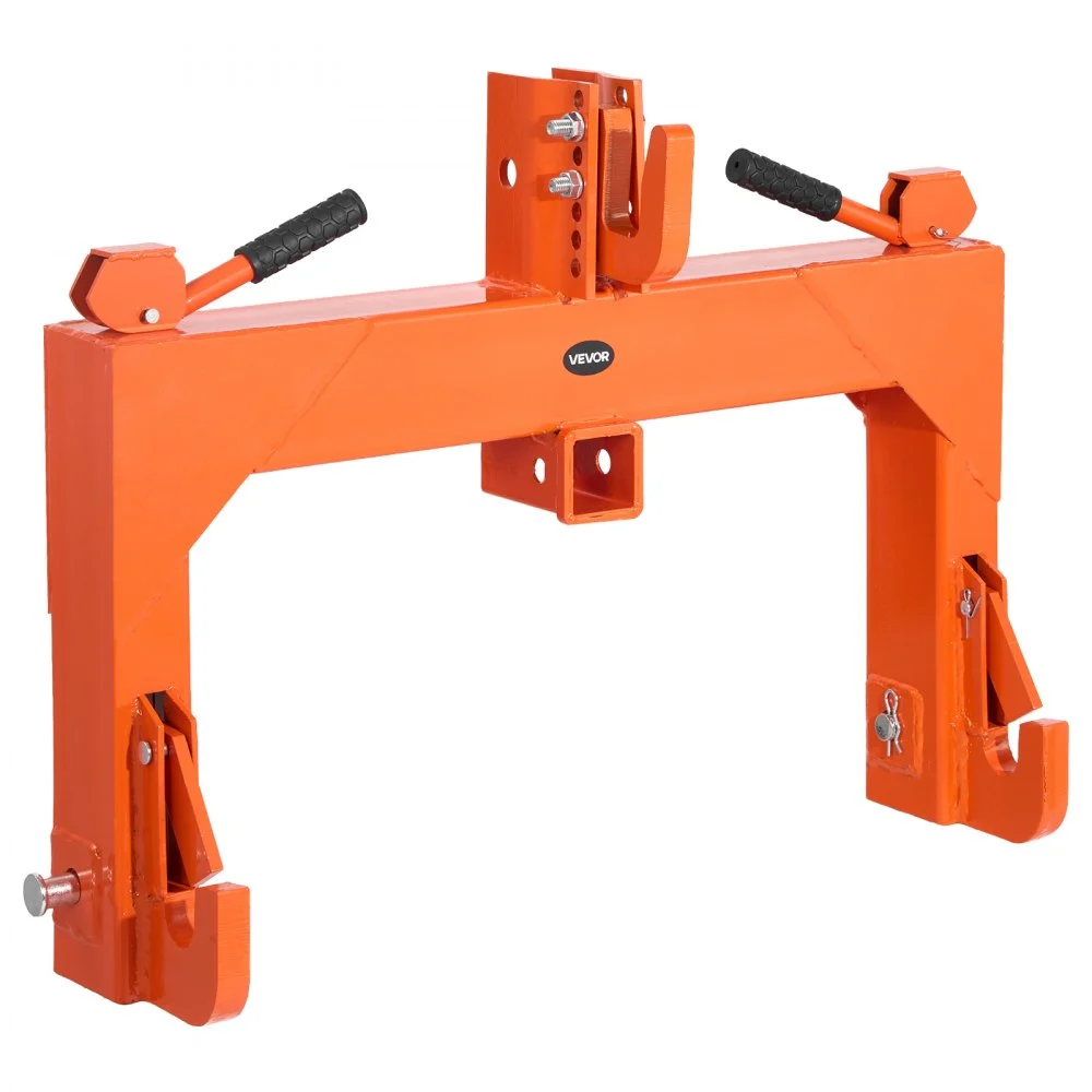 Summer Sale

        
               VEVOR 3-Point Quick Hitch with 2 in Receiver, 3000 Lbs Lift Capacity, 3-Pt Hitch with 5 Level Adjustable Bolt, Adaptation to Category 1 & 2 Tractor, Heavy Duty 3 Point Attachments, Orange