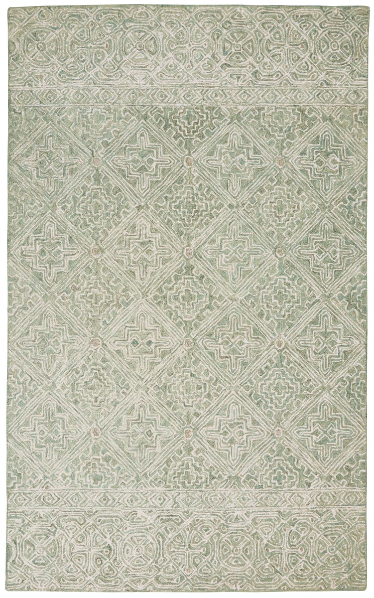 Nourison Azura Transitional Ivory/Grey/Teal Area Rug