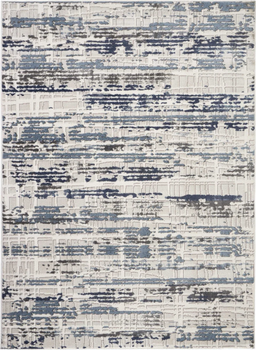 Nourison Urban Decor Contemporary Ivory/Slate Area Rug