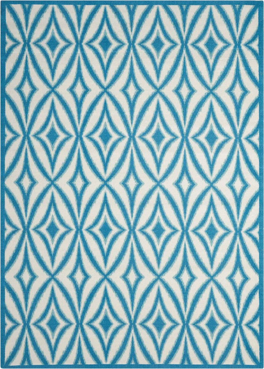 Nourison Sun N` Shade Transitional Azure Area Rug