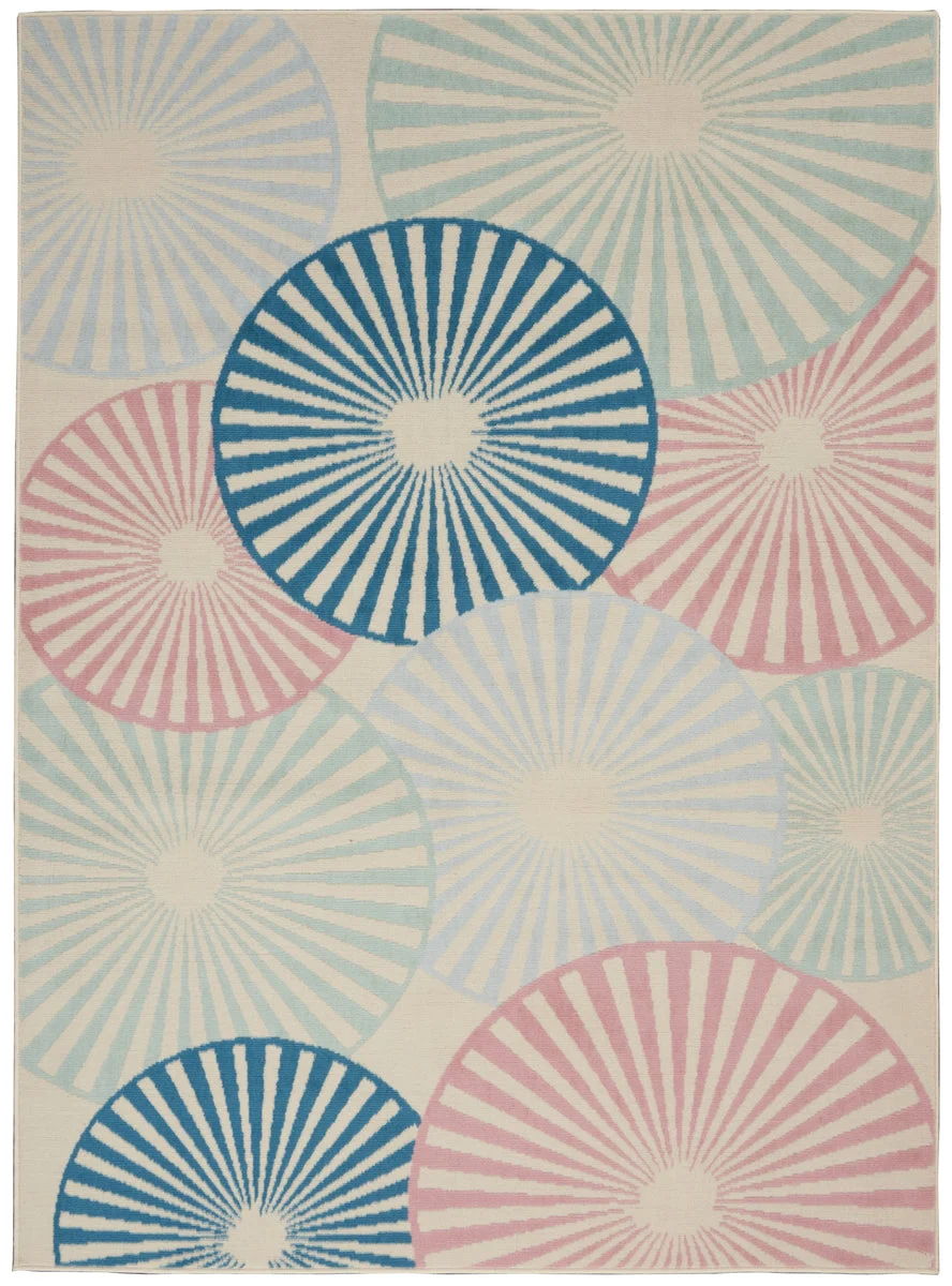 Nourison Grafix Transitional Ivory/Multi Area Rug