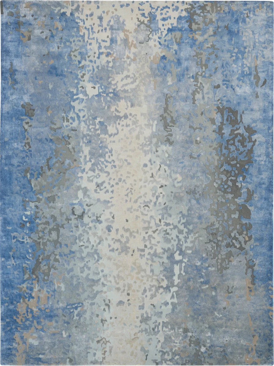 Nourison Prismatic Contemporary Denim Area Rug