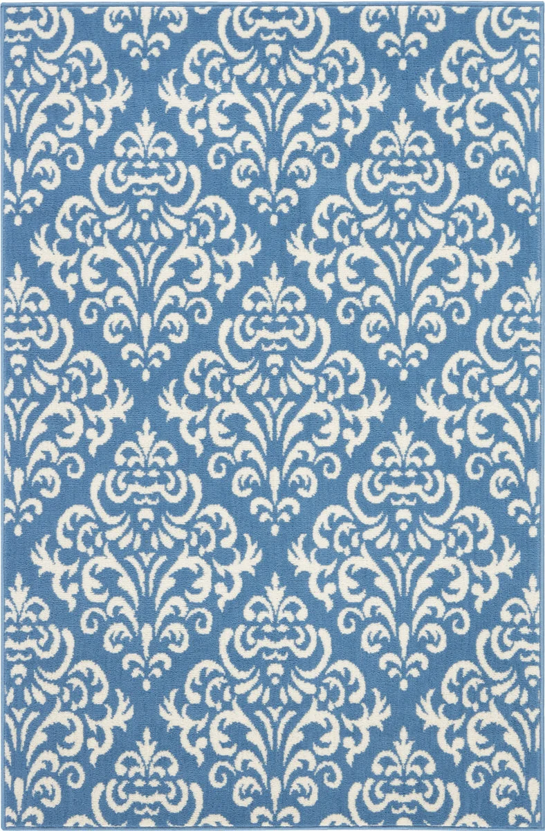 Nourison Grafix Transitional Blue Area Rug