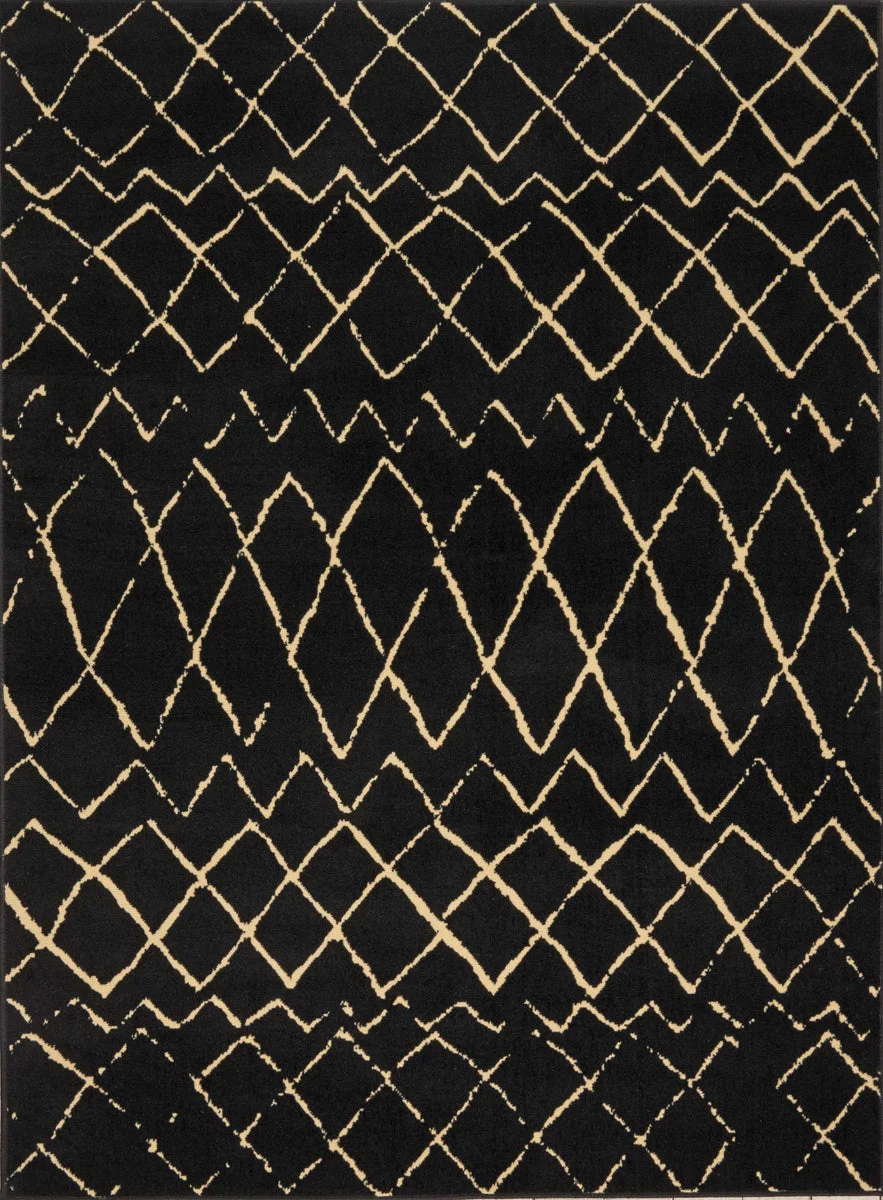 Nourison Grafix Contemporary Black Area Rug
