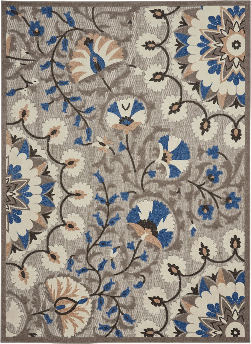 Nourison Aloha Contemporary Grey/Multi Area Rug