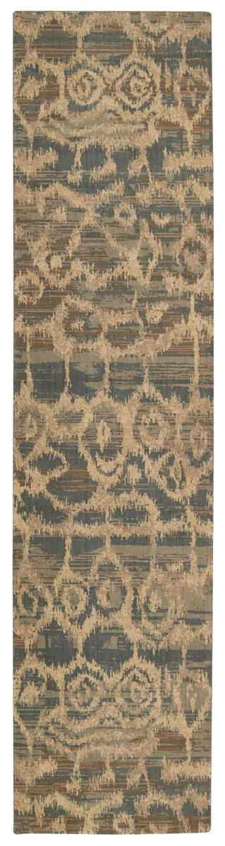 Nourison Silken Allure Contemporary Teal Area Rug
