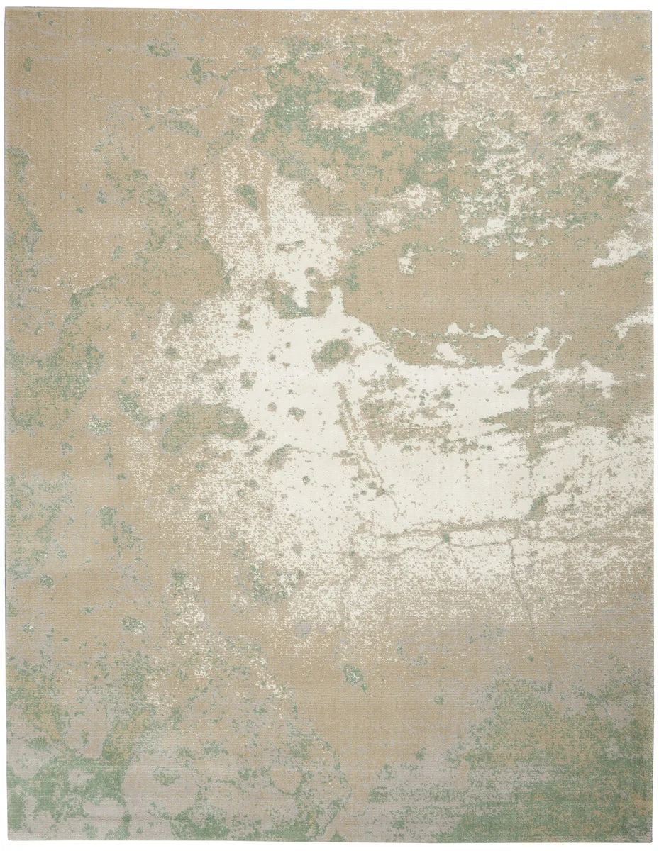 Nourison Twilight Contemporary Ivory Green Area Rug