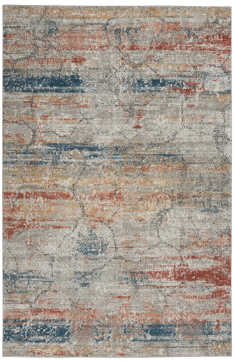 Nourison Rustic Textures Contemporary Multicolor Area Rug