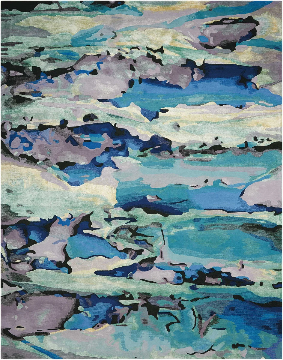 Nourison Prismatic Contemporary Seaglass Area Rug